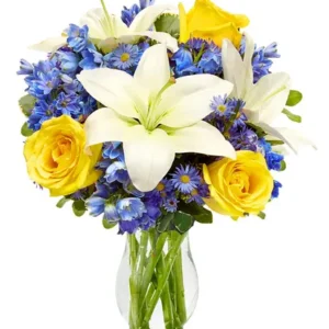 Flowers With Clear Vase