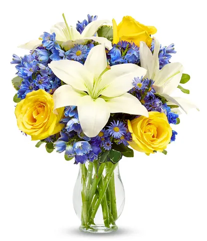 Flowers With Clear Vase