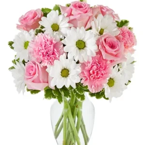 Flowers With Clear Vase