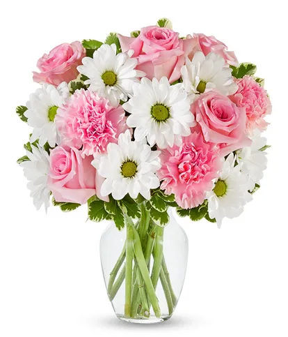 Flowers With Clear Vase